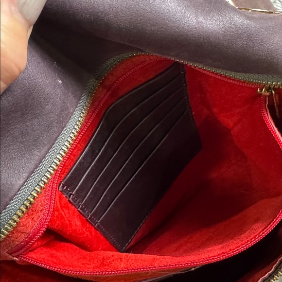 Hammitt Montana large reversible Gray and Brown Shoulder Bag with Gold Accents - Picture 9 of 12